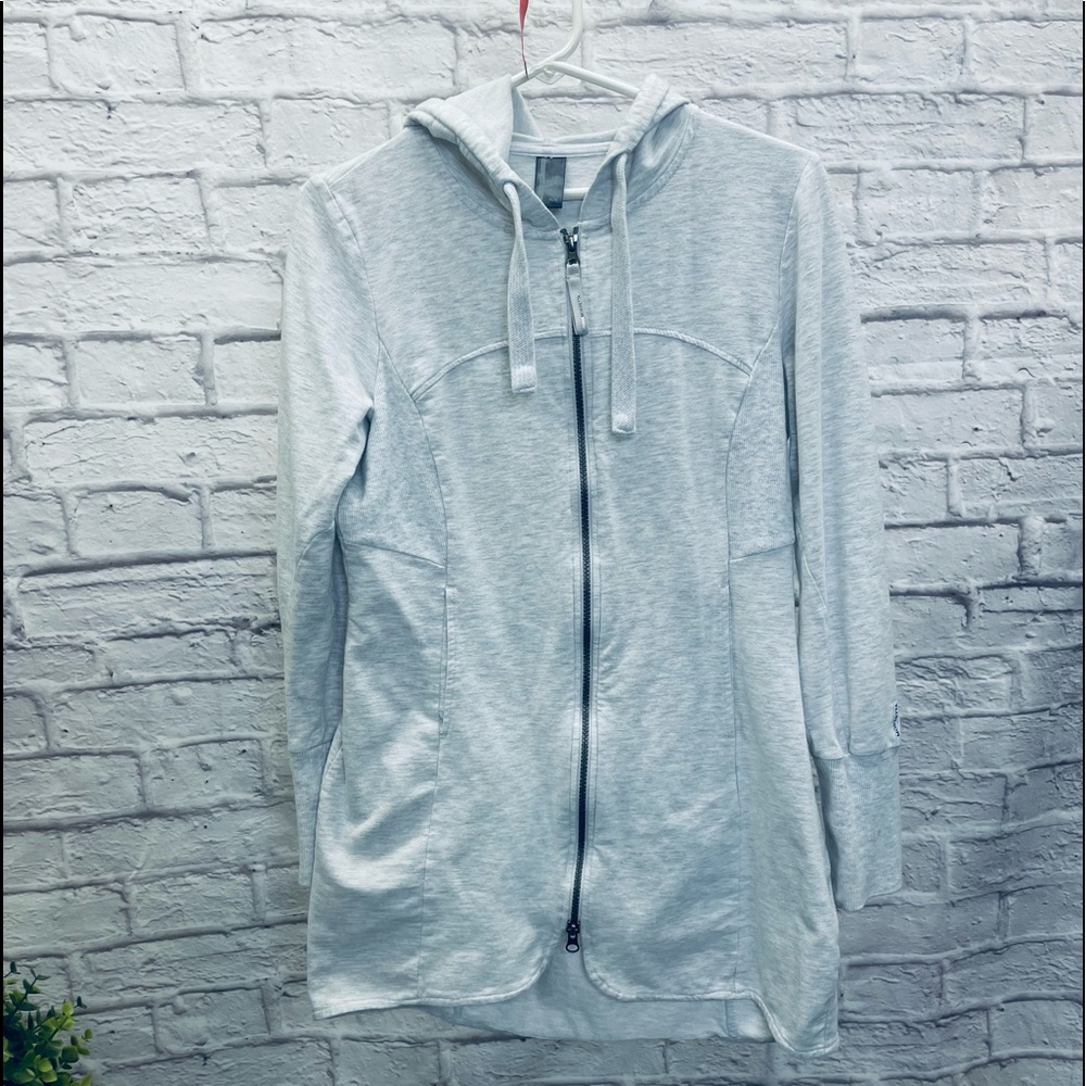 Mondetta long hoodie, M, Heathered gray
